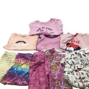 Girls Size 8 (M) Spring Summer Loungewear BUNDLE Short Sleeve Shorts Pajamas